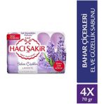 Hacı Şakir Bahar Çiçekleri Lavanta 4x70 gr El ve Güzellik Sabunu