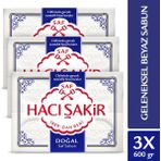 Hacı Şakir Doğal Saf Geleneksel 4x150 gr 3 Adet Beyaz Sabun