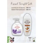 Hacı Şakir Lavanta Dinlendirici Sıvı Sabun 300 Ml, Bademli Şampuan 500 Ml Ve Rosıe - 1