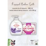 Hacı Şakir Lavanta Dinlendirici Sıvı Sabun 300 Ml, Leylak Kokulu Banyo Sabunu 4 X 150 Gr Ve Rosıe