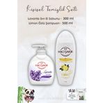 Hacı Şakir Lavanta Dinlendirici Sıvı Sabun 300 ml, Limonlu Şampuan 500 ml ve ROSIE