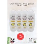 Hacı Şakir Limon 2'si 1 Arada Kepeğe Karşı 4x500 ml Rosie Şampuan
