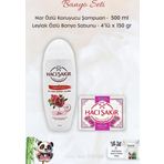 Hacı Şakir Nar 2si 1 Arada Şampuan 500 Ml, Leylak Kokulu Banyo Sabunu 4 x 150 gr ve Rosıe