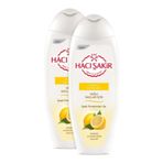 Hacı Şakir Yağlı Saçlar Limon Besleyici 2x500 ml Şampuan