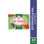 Hacı Şakir Zeytinyağı & Bal Saf 4x150 gr Kalıp Sabun