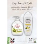 Hacı Şakir Zeytinyağlı Sıvı Sabun 300 Ml, Limonlu Şampuan 500 ml ve Rosıe - 1