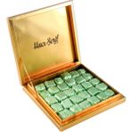Hacı Şerif Yaldızlı Antep Fıstıklı Krokan Çikolata 650g (Gold Kutu)