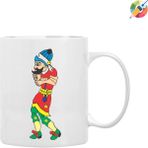 Hacivat & Karagöz Premium Porselen Kupa Bardak - Beyaz - Beyaz 4