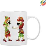 Hacivat & Karagöz Premium Porselen Kupa Bardak - Beyaz