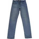 Hacker Fistan Store Erkek Buz Mavisi Yüksek Bel Rahat Kesim Boru Paça Büyük Beden Jean Pantolon - 33