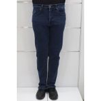 Hacker Fistan Store Erkek Lacivert Yüksek Bel Rahat Kesim Boru Paça Büyük Beden Jean Pantolon - 36