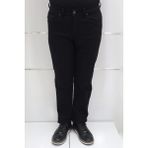Hacker Fistan Store Erkek Siyah Normal Bel Normal Kesim Boru Paça Büyük Beden Jean Pantolon - 34