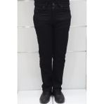 Hacker Fistan Store Erkek Siyah Yüksek Bel Rahat Kesim Boru Paça Büyük Beden Jean Pantolon - 34