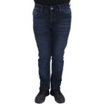 Hacker Fistan Store Erkek Yüksek Bel Normal Kesim Boru Paça Büyük Beden Jean Pantolon - Koyu Lacivert - 33