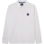Hackett London Hackett Polo Yaka Sweatshirt, L, HM570837, Ekru, erkek