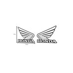 hades motosiklet aksesuarları Honda Logo Sticker Beyaz