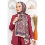 hadiora Kadın Pembe Mandala Desenli Organik Pamuk Soft Şal