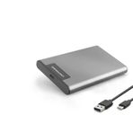Hadron 2.5 Inç Sata Hdd/Ssd Harici Disk Kutusu Usb 3.0 Type-C Rgb - Gümüş HDX1782