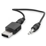 Hadron BT600 3.5 mm Aux Bağlantılı USB Güç Beslemeli Bluetooth V5.0 Siyah Verici Alıcı Adaptör