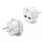 Hadron Fıs003 Avrupa Tip Erkek Amerikan İngiliz Dişi Fiş Adaptörü 10A 250V Beyaz