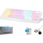 Hadron G500XW Mekanik Gaming Klavye Blue Switch Rgb Aydınlatmalı 104 Tuş - Beyaz - 1 Adet