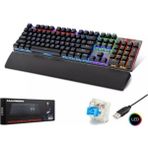 HADRON G507 KABLOLU MEKANİK RGB OYUN KLAVYE - siyah