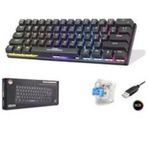 Hadron G509B Kablolu Oyuncu Mini Klavye Mekanik Blue Switch Rgb Q Siyah