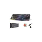 Hadron G509r Kablolu Oyuncu Mini Klavye Mekanik Red Switch Rgb Q Siyah