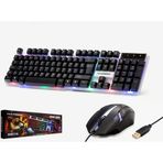 Hadron Hd837 Ledli Kablolu Oyuncu Klavye + Mouse Set Kgc10