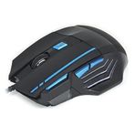 Hadron HDG30 3600DPI Ledli 1.44 mt USB Kablolu Siyah-Mavi Oyuncu Mouse