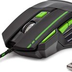 Hadron HDG30 3600DPI Ledli 1.44 mt USB Kablolu Siyah-Yeşil Oyuncu Mouse