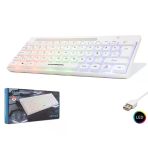 HADRON HDX-2608 Gaming Mini Klavye LED - Beyaz