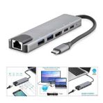 Hadron HDX-7791 Type-C to USB HDTV LAN 6 in 1 Çevirici Adaptör