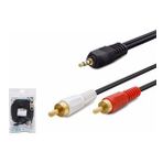 Hadron HDX1032(4408) AUX To 2RCA Kablo 5 mt Sarı Uç