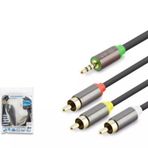 Hadron HDX1065 3.5mm To 3rca Kablo 2lıne Gold 3m Siyah