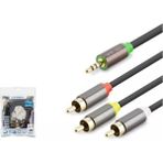 Hadron HDX1066 3.5mm To 3rca Kablo 2lıne Gold 5m Siyah