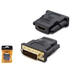 Hadron HDX1260 DVI M 24+5 HDMI F Siyah Dönüştürücü Adaptör