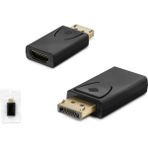 Hadron HDX1312 Displayport M HDMI F 4K 30Hz Siyah Dönüştürücü Adaptör