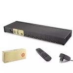 Hadron Hdx1378 8 Port Hdmi Kvm Switch Siyah Ir Uzaktan Kumanda