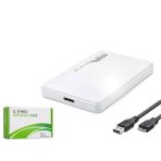 Hadron Hdx1752 2.5 Sata Hdd-Ssd Harici Disk Kutusu Usb 3.0 Micro-B - Beyaz