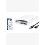 Hadron Hdx1760 2.5 İnç Sata Hdd/Ssd Harici Disk Kutusu Usb 3.0 - Şeffaf
