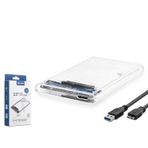 Hadron HDX1760 Sata3 2.5" Usb 3.0 Kablolu Şeffaf Plastik Kasa Hdd/Ssd Kutusu
