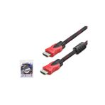 HADRON Hdx2012 Hdmi Kablo Örgülü 1.5M Siyah