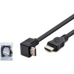 Hadron HDX2016 V1.4 1.5 mt L Tip Siyah HDMI Kablo