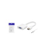 HADRON HDX2019B HDMI to VGA Ses Çıkışlı Görüntü Dönüştürücü 1080p Beyaz