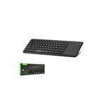 HADRON HDX2505 Dual Mode Touch Pad Smart Klavye 2.4 GHz Bluetooth 5.0 Siyah