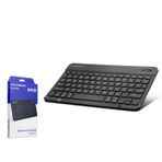 Hadron HDX2506 Türkçe-Q FN Multimedia Bluetooth 5.0 Kablosuz Mini Metalik Füme Klavye