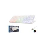HADRON HDX2608 Gaming Mini Klavye Anti Ghosting LED 62 Tuş Beyaz