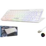 hadron hdx2608 kablolu oyuncu mini klavye led q beyaz - Yok