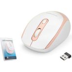 HADRON HDX3406R Kablosuz Mouse 800/1600 DPI Beyaz Pembe 2.4GHz USB Nano Alıcılı - Pembe - Beyaz